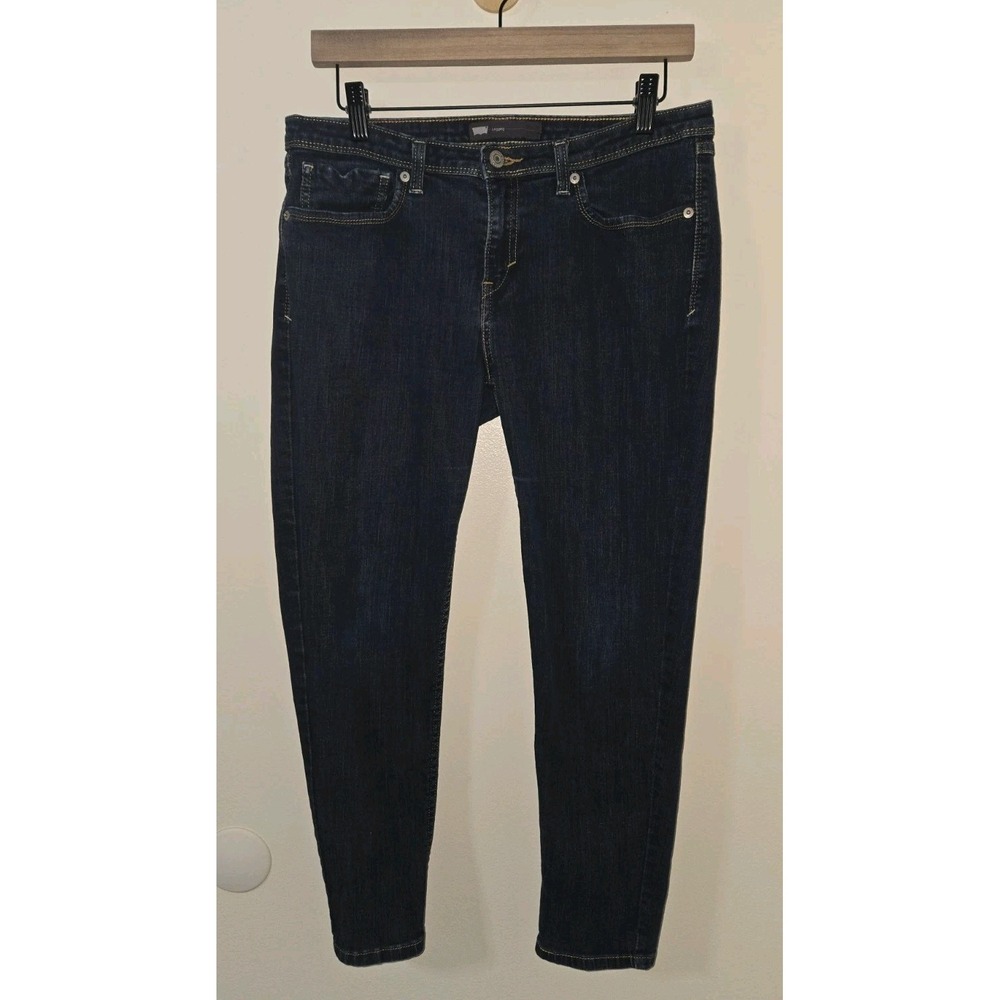 Women's Levi Legging Jeans W31 Dark Blue Wash Med Rise Stretch